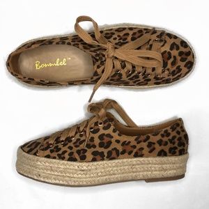 Animal Print Leopard Cheetah Espadrille Shoes